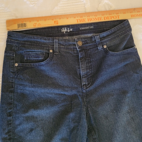 Style & Co High Rise Straight-Leg Jeans - Picture 2 of 5